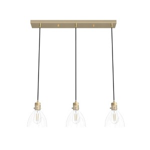 Hunter 6" Van Nuys Ceiling Light Alturas Gold Finish - 3-Bulb Dimmable Linear Cluster Fixture for Indoor Spaces - 1 of 1