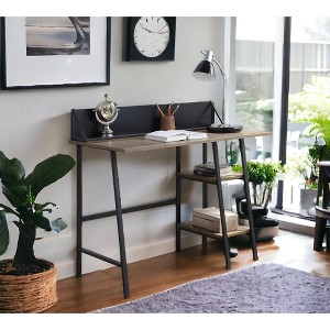 PAGED Home Office Desk Morden Writing Desk with 4 Storage Compartments Simple Computer Desk for Study - 1 of 4