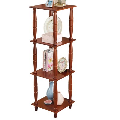 Collections Etc Timeless 4-Tier Wooden Spindle Shelf