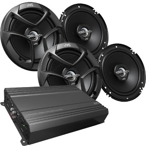 JVC KSAX204 4 Channel Amp CSJ620 6.5 J Series 2-Way Bundle - 1 of 2