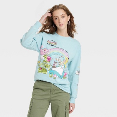 Women's Disney Alice in Wonderland Graphic Sweatshirt - Light Blue S