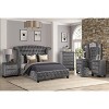 Gulches Modern Crystal Tufted Nightstand with 2 Drawers, Upholstered Velvet Wood Bedside Table - 4 of 4