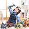 Infurnic Doll Playsets Take Apart Dinosaur Toys with 5 Types, Safe Materials and Easy Assembly, Multicolored, 4.72"*1.97"*3.35" - 2 of 4