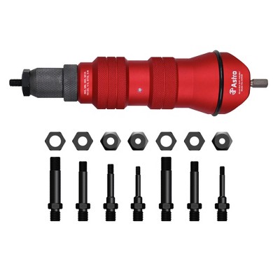 Astro Pneumatic ADN38 3/8 in. Capacity XL Rivet Nut Drill Adapter Kit