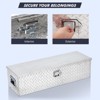 48 Inch Heavy Duty Aluminum Diamond Plate Tool Box Pick Up Truck Bed RV Trailer Toolbox - 4 of 4