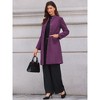 INSPIRE CHIC Women's Winter Single Breasted Stand Collar Mid-Long Commuting Wear Overcoat - 4 of 4