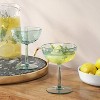 8 fl oz Coupe Glass Light Mint Green - Threshold™ - 2 of 3