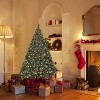 Tangkula 4.5'PVC Pre-lit Artificial Christmas Tree Hinged Tips w/200 LED Light - 4 of 4