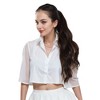 Alilang Long Drawstring Ponytail Hair Extension Wave 22 Inch Synthetic Fake Layered Pony Tail Hairpieces for Women - 2 of 4