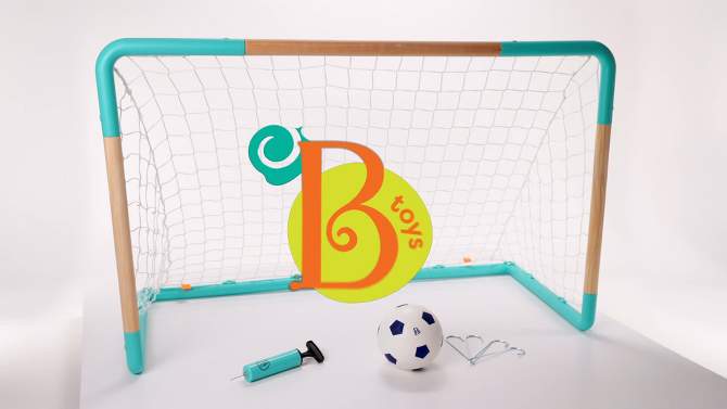 B. sports Toddler Soccer Goal and Ball - Soccer Set, 2 of 8, play video