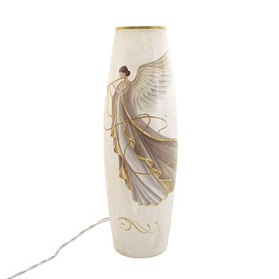 Stony Creek 11.75 In Angel Messenger Pre-Lit Lg Vase Christmas Heavenly Novelty Sculpture Lights