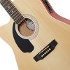 Ashthorpe Left Handed Cutaway Dreadnought Acoustic Electric Guitar with 10-Watt Amp, Gig Bag, and Accessories - 3 of 4