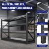 Mlezan Heavy Duty Shelves: 3000/5000 LBS Capacity, Black Metal Adjustable Storage for Garage or Warehouse. 48"W/71"W Industrial Shelving Unit. - 4 of 4