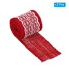 Unique Bargains DIY Wrapping Decoration Soft Burlap Fabric Lace Ribbon 2 Pcs - 3 of 4