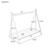 CAVINAS Twin Size Metal Tent Montessori Bed,Modern Floor Bed with Triangle Structure and Slat,Toddler Bed for Bedroom - 3 of 4