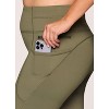 RBX Active Women's Fleece Lined Legging, Fitted Quick Drying Workout Running Hiking Pants with Zipper Pockets - 2 of 4