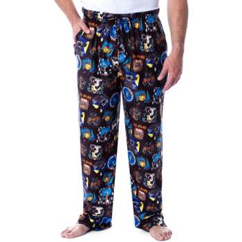Def Leppard Men's Rock Band Album Covers Print Lounge Sleep Pajama Pants Multicolored