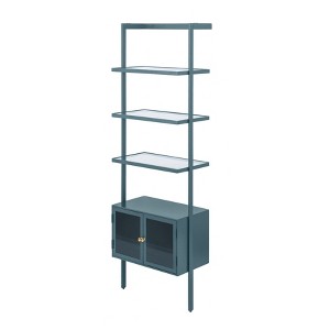 MH London Picton Iron & Glass Bookcase - 1 of 1