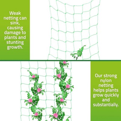 Green Plastic Trellis Netting for Climbing Plants