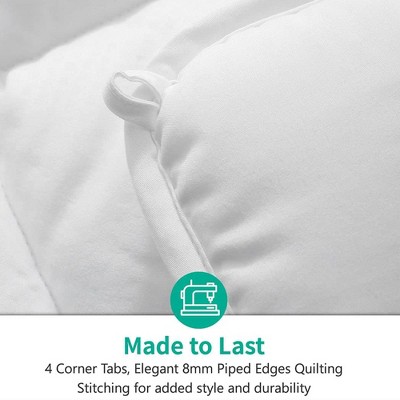 Ultra-Soft All White Microfiber King Comforter