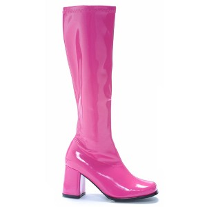 Ellie Shoes Women's Fuchsia Patent Retro Boots - 1 of 2