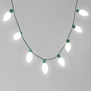 25ct LED C9 Classic Glow Indoor Outdoor Christmas String Lights with Green Wire - Wondershop™ - 1 of 4