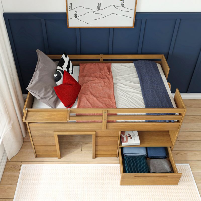 Max & Lily Loft Bed Twin Size Solid Wood Platform Bed Frame for Kids with Storage Drawer, 5 of 6