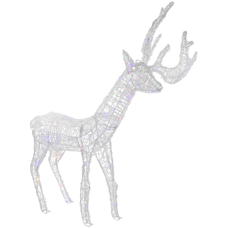 Northlight LED Color Changing Commercial Grade Acrylic Reindeer Outdoor Christmas Decoration - 46.5", 4 of 7