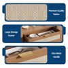 Rattan Sideboard Buffet Cabinet with Storage, Boho Credenza Cabinet with Drawer and Doors, Adjustable Shelves Accent Cabinets - 4 of 4