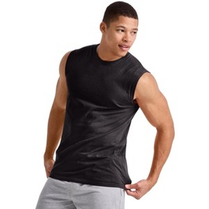 Hanes Men's Cotton Muscle Tank, 3-Pack - 1 of 4