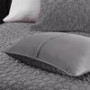 3Pcs coverlet Mini Set Velvet Quilt Soft Geometric Quilted Design Winter Layer Polyester Cotton Filling - 3 of 4