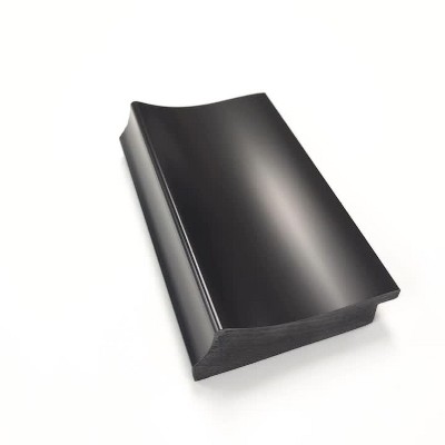 Grand Black Rectangular Wall-Mounted Bathroom Vanity Mirror