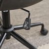 INFURNIC Task and Office Chairs Modern Swivel Chair with Adjustable Height and Reclining Back for Home Office, Black, 21.4"*24.2"*34.2" - 3 of 4