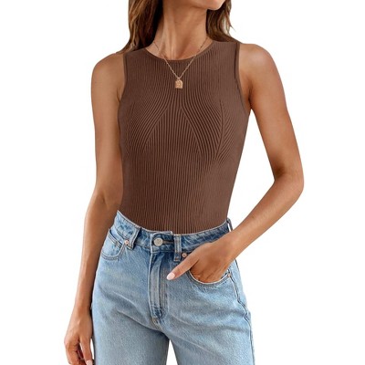 Womens Summer Sweater Vest Tank Tops 2025 Sleeveless Spring Casual Ribbed Knit Outfits