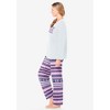 Dreams & Co. Women's Plus Size Long Sleeve Knit PJ Set - image 4 of 4