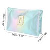 Unique Bargains Women's Letter D Makeup Bag Blue 1 Pc - 3 of 3