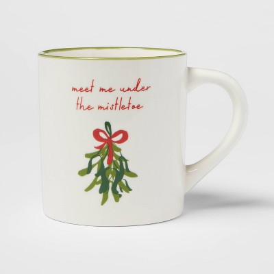 16oz Stoneware Meet Me Under The Mistletoe Mug - Threshold™