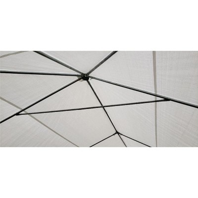 Yellow and White Galvanized Steel Frame Party Tent 20 ft x 30 ft