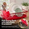 3-Piece Multi-Functional Dish Drying Rack with Drain Board & Utensil Holder - 4 of 4