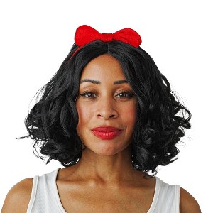 Costume Culture by Franco LLC Black Snow White-Inspired Adult Costume Wig | One Size - 1 of 4