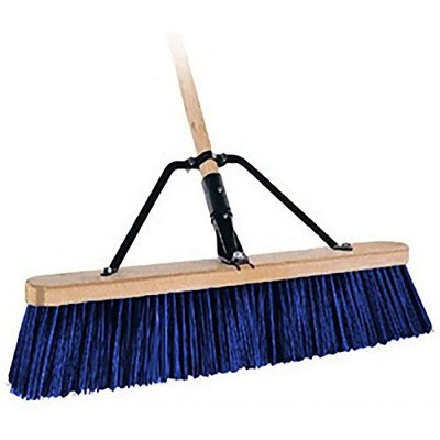 Bon Tool 21-419 Paver Broom - 24-inch Stiff Bristle - 5 Foot Wood Handle