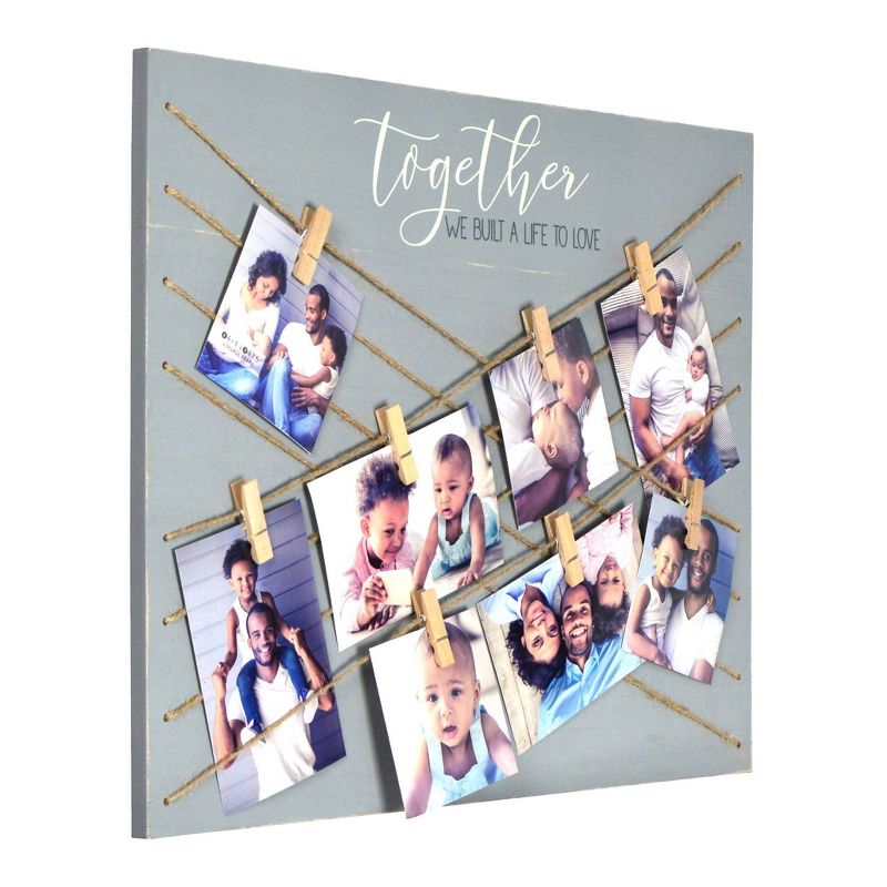 16.5&#34; x 21.5&#34; Together Crossover Clip Collage Photo Display Gray/White - New View, 3 of 5