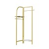Artloge 68.9" Tall Corner Gold Metal Clothing Rack Freestanding Coat Rack Heavy Duty Clothes Rack Garment with Shelve & Hanging Rod for Home - 3 of 4