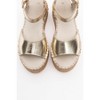 Serez - Gold Leather Platform Espadrilles Sandal (Women) | Forever & Always Shoes - 2 of 4