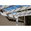 84" Kingston Vinyl Pergola - White - Dura-Trel - image 3 of 4