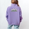 S.W.Smiley Blooming Daisies - Women's Quarter Zip Fleece Graphic Sweatshirt - 3 of 4