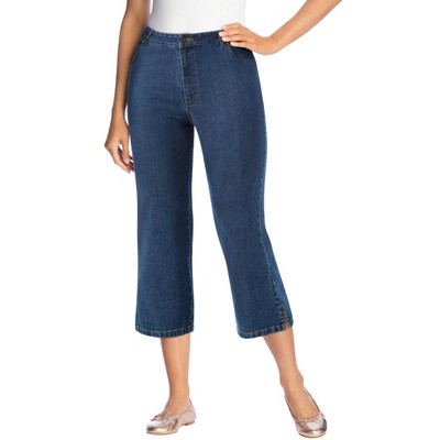 Woman Within Plus Size Petite Capri Stretch Denim Jean