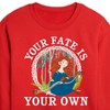 Disney Merida Your Fate Is Your Own Cropped Long Sleeve Crew Neck Sweatshirt - Red - X-Large - 2 of 3