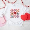 Simply Sage Market Women's Graphic Sweatshirt Candy Heart Smile Solid - 3 of 4