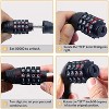 Sportneer Combination Bike Cable Lock - 4 Digit, 32 inch Long Coiled Security Resettable Cable Lock - 4 of 4